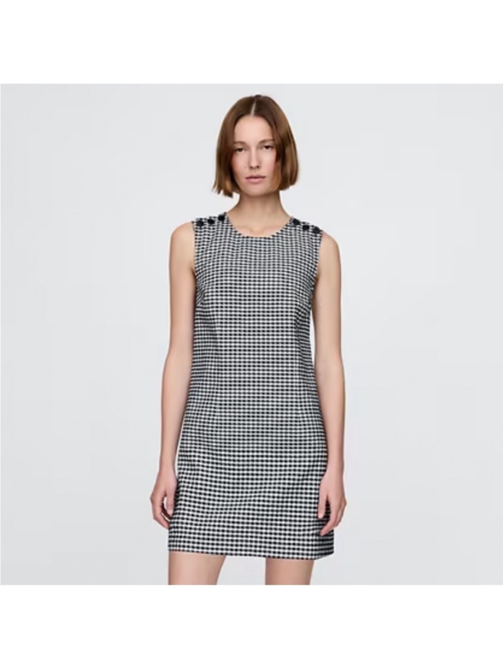 Gap × DÔEN Gingham Denim Mini Dress Size 12